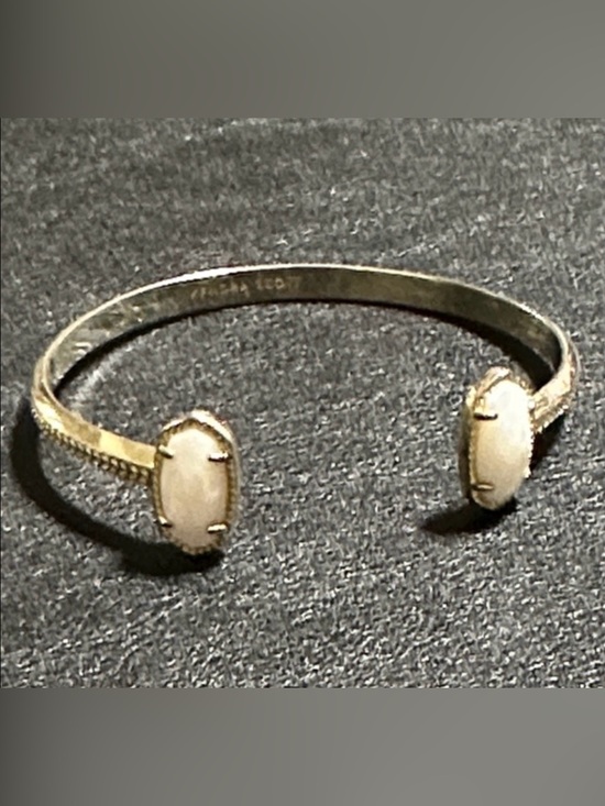 Kendra Scott Jewelry - Kendra Scott Elton Silver Plate Mother Of Pearl Cuff Bracelet